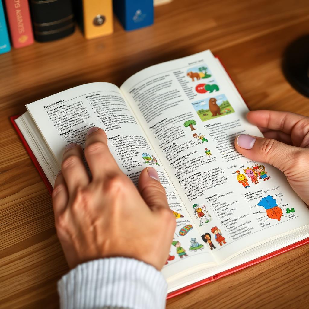 Picture dictionary spreads